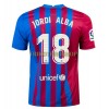 Original Fußballtrikot FC Barcelona Jordi Alba 18 Heimtrikot 2021-22 Für Herren